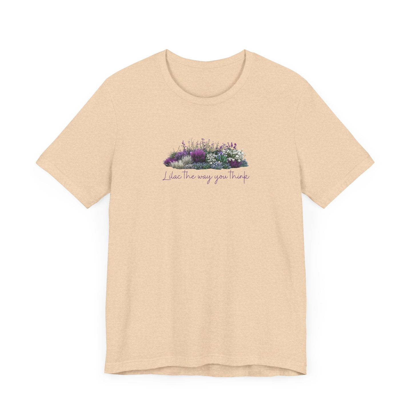Floral Lilac Garden Tee, Cute Gardening Shirt with Funny Pun, Unisex Short Sleeve T-Shirt, Plant Lover Gift, Gardener Top