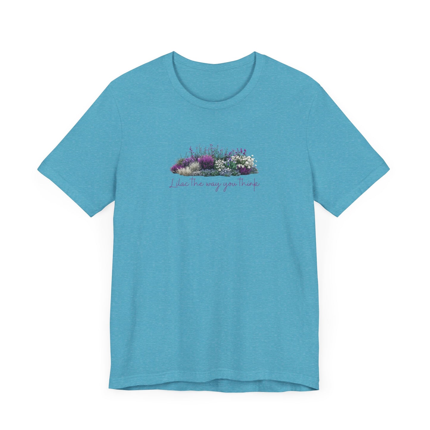 Floral Lilac Garden Tee, Cute Gardening Shirt with Funny Pun, Unisex Short Sleeve T-Shirt, Plant Lover Gift, Gardener Top