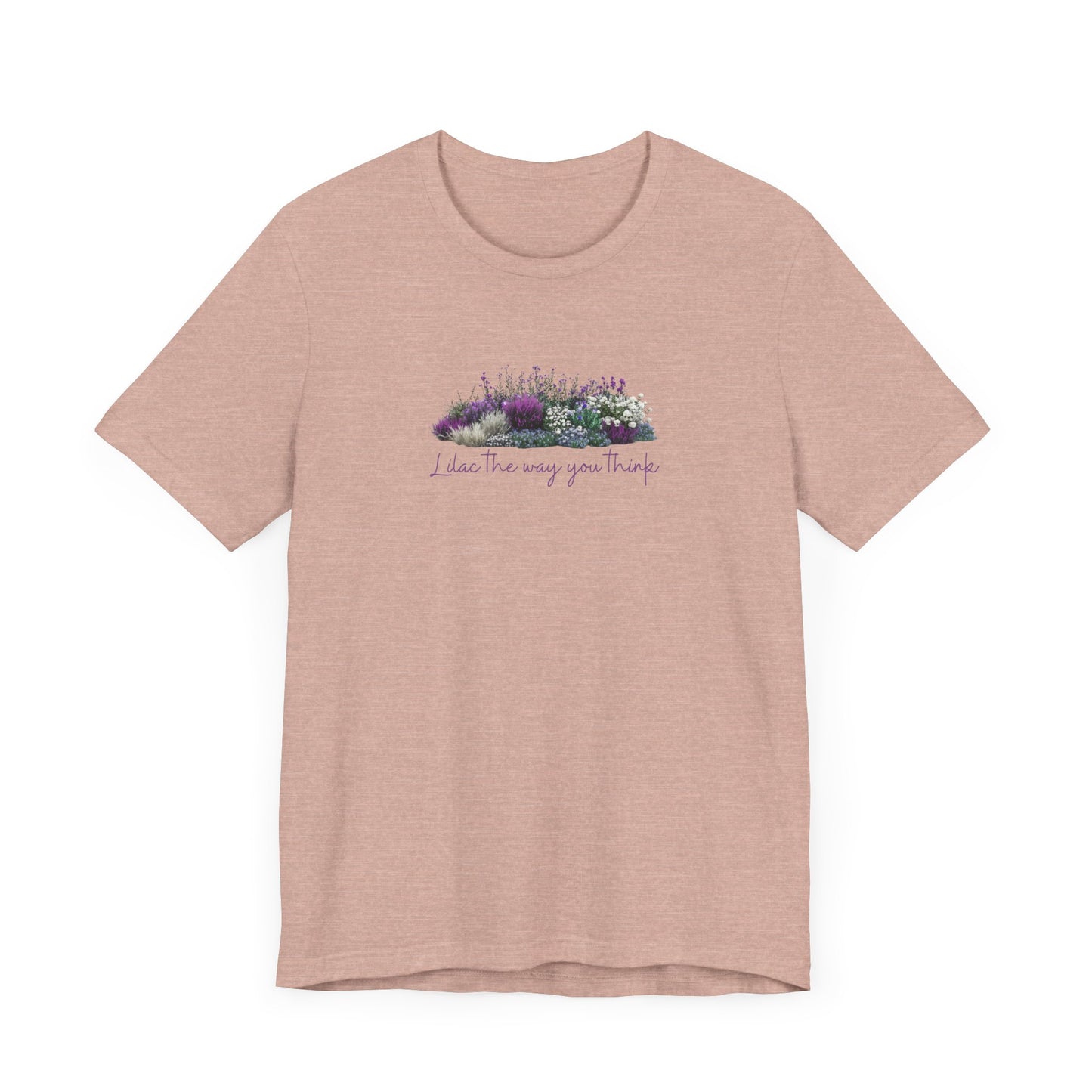 Floral Lilac Garden Tee, Cute Gardening Shirt with Funny Pun, Unisex Short Sleeve T-Shirt, Plant Lover Gift, Gardener Top