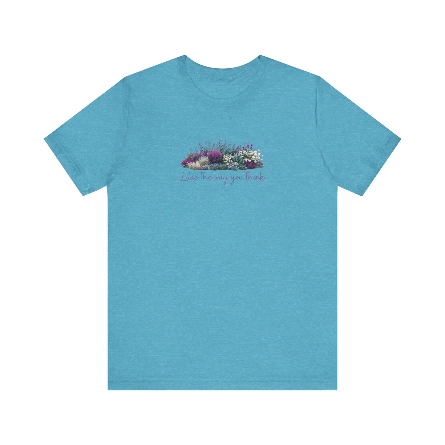 Floral Lilac Garden Tee, Cute Gardening Shirt with Funny Pun, Unisex Short Sleeve T-Shirt, Plant Lover Gift, Gardener Top