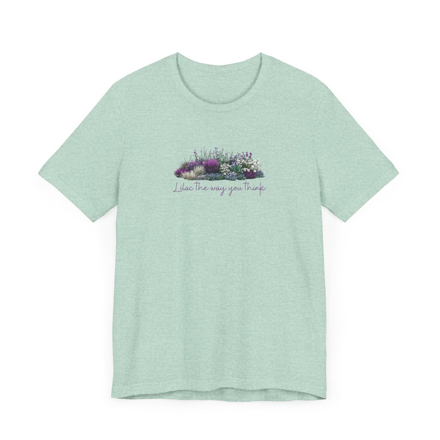 Floral Lilac Garden Tee, Cute Gardening Shirt with Funny Pun, Unisex Short Sleeve T-Shirt, Plant Lover Gift, Gardener Top