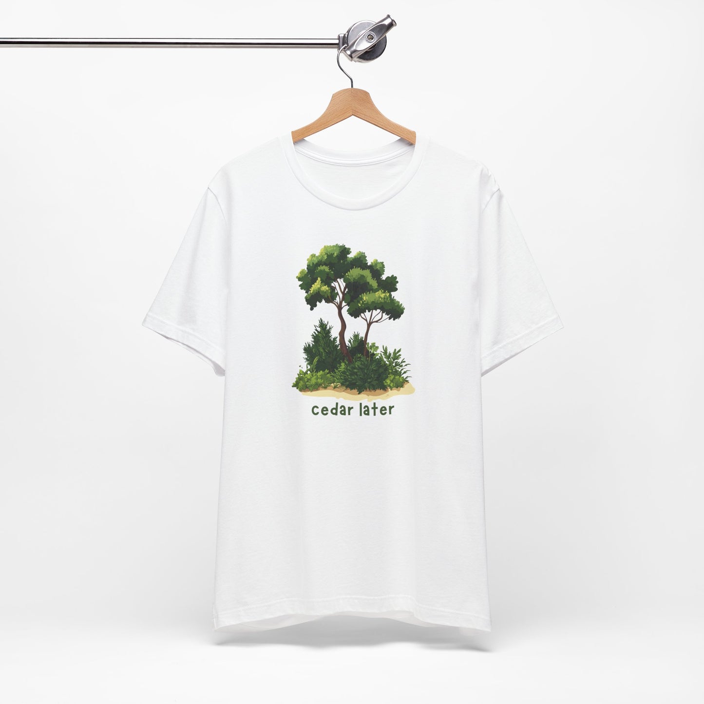 Woodsy Garden Tee - Cedar Later! Pun