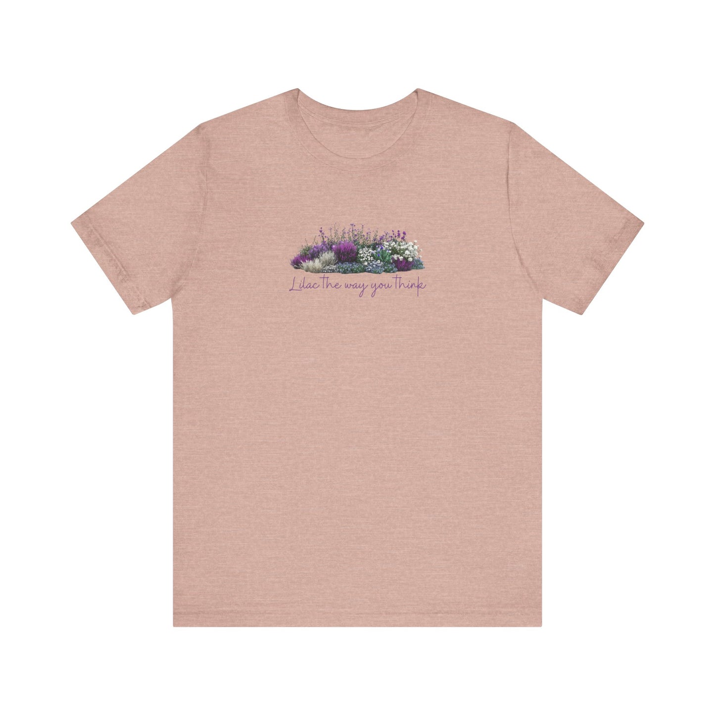 Floral Lilac Garden Tee, Cute Gardening Shirt with Funny Pun, Unisex Short Sleeve T-Shirt, Plant Lover Gift, Gardener Top
